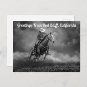 Cartes de voeux de Red Bluff, Californie (Devant / Derrière)