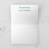 Cartes de voeux de retraite (Intérieur)