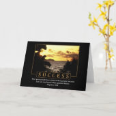 Cartes de voeux de succès (Fleur jaune)