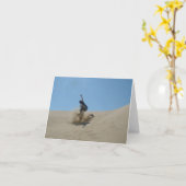 Cartes de vœux de surf sur sable vierges (Fleur jaune)