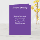 Cartes de voeux de sympathie sincère (Fleur jaune)