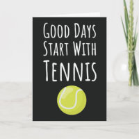 Cartes de vœux de tennis pour fan de joueur de spo