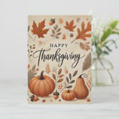 Cartes de Vœux de Thanksgiving (Debout devant)