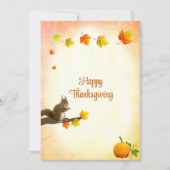 Cartes de vœux de Thanksgiving pour feuilles d'aut (Devant)