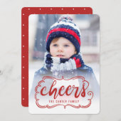 Cartes de vœux de vacances à défilement (Devant / Derrière)