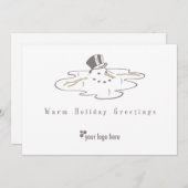 Cartes de voeux de vacances d'affaires (Devant / Derrière)