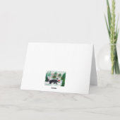 Cartes de vœux de vacances d'ours de Noël joyeux. (Dos)