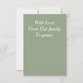 cartes de vœux de vacances heureuses (Dos)