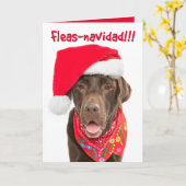 Cartes de voeux de vacances - Laboratoire de choco (Fleur jaune)