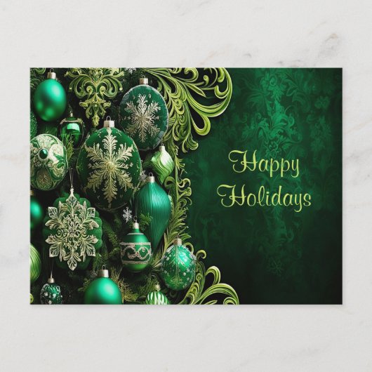 Cartes de vœux de vacances Ornements Décoratifs Ve (Devant)