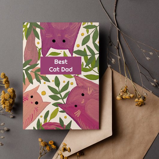 Cartes de vœux de vacances pour le meilleur papa d