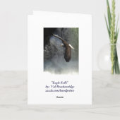 Cartes de voeux d'Eagle chauve (Dos)