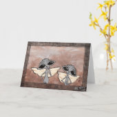 Cartes de voeux des Aliens victoriens (Fleur jaune)