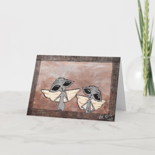 Cartes de voeux des Aliens victoriens (Devant)