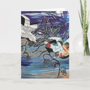 Cartes de voeux des oiseaux chanteurs