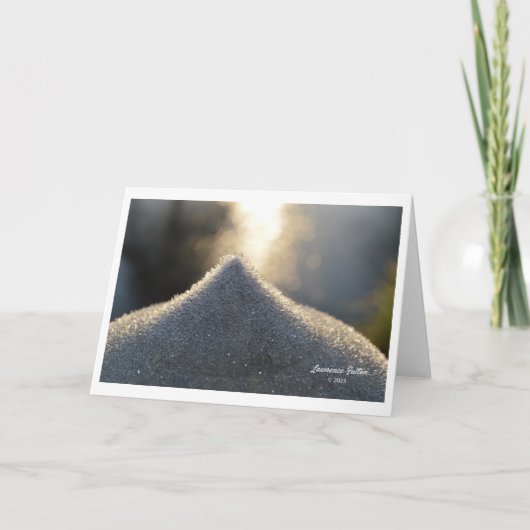 Cartes de voeux des scènes d'hiver (Devant)