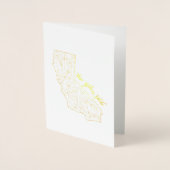 Cartes de voeux d'État d'or (Devant)