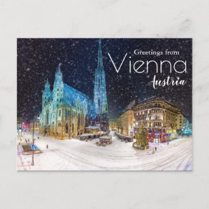 Cartes de vœux d'hiver d'Autriche Noël