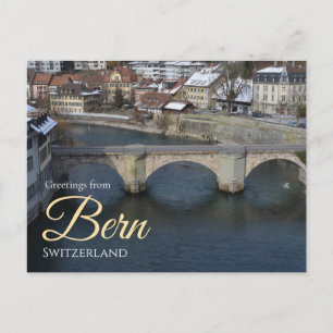 Cartes de vœux d'hiver de Berne Suisse