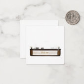 cartes de voeux d'hôtel (Devant/Arrière en situation)