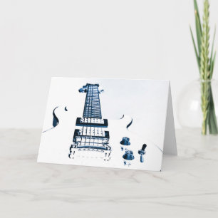 Cartes de voeux d'image de guitare