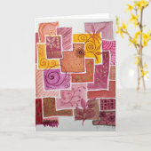 Cartes de vœux Doodle par Jill (Fleur jaune)