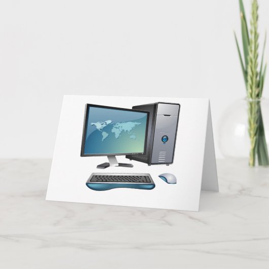 Cartes de voeux d'ordinateur de bureau (Devant)