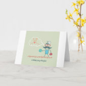 Cartes de voeux d'oto-rhino-laryngologiste (Fleur jaune)