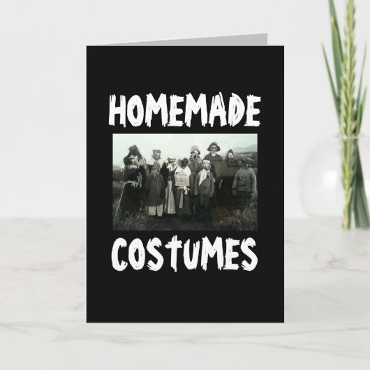 CARTES DE VOEUX DRÔLES DE COSTUMES FÊTE D'HALLOWEE (Devant)