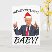 Cartes de vœux drôles de Donald Trump pour Noël (Fleur jaune)