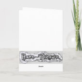 Cartes de voeux drôles de dragon (Dos)