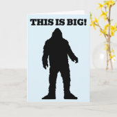 Cartes de vœux drôles de Fête des pères BIGFOOT (Fleur jaune)