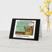 Cartes de vœux drôles de physique de Woodchuck (Fleur jaune)