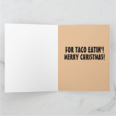 CARTES DE VŒUX DRÔLES DE TACO NOËL PÈRE NOËL (Intérieur)