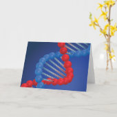 Cartes de voeux du brin ADN (Fleur jaune)