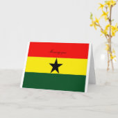 Cartes de voeux du Ghana (Fleur jaune)