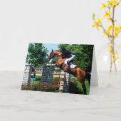 Cartes de voeux du Grand Prix Horse (Fleur jaune)