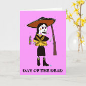 Cartes de voeux du jour des morts (Fleur jaune)