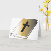 Cartes de voeux du livre religieux (Fleur jaune)