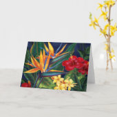 Cartes de voeux du paradis tropical (Fleur jaune)