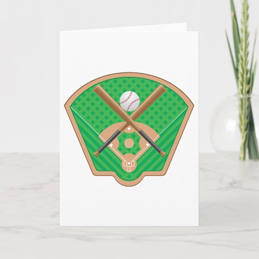 Cartes de voeux du terrain de baseball