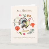 Cartes de voeux du thanksgiving | de la Turquie | (Devant)