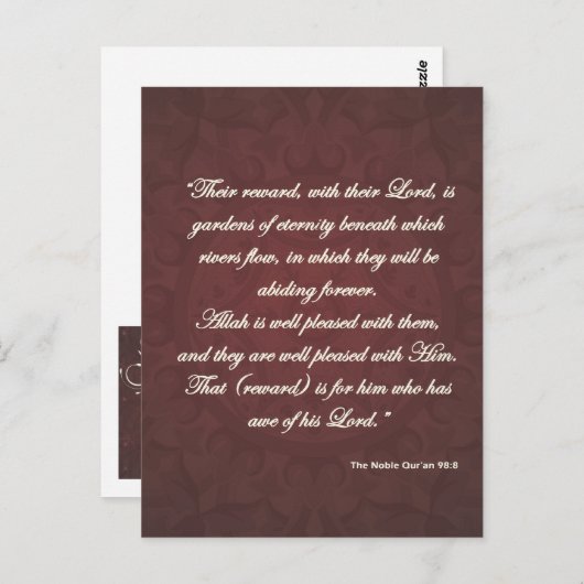 cartes de voeux eid (Devant / Derrière)