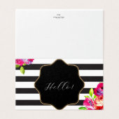 Cartes de voeux élégantes (Outside Unfolded)