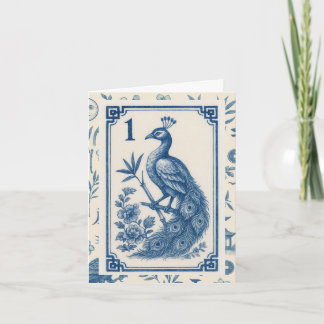 Cartes de vœux élégantes Birdy Bam Mah Jongg