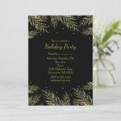 Cartes de vœux élégantes de vacances Pin Sylvestre (Debout devant)