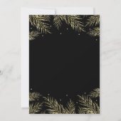 Cartes de vœux élégantes de vacances Pin Sylvestre (Dos)