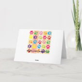 Cartes de voeux Empreintes de pattes (Dos)