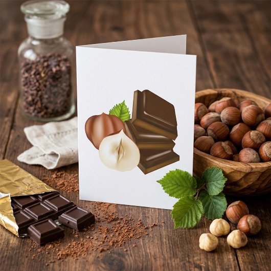 Cartes de vœux en morceaux de chocolat