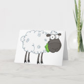 Cartes de voeux en mouton laineux (Devant)